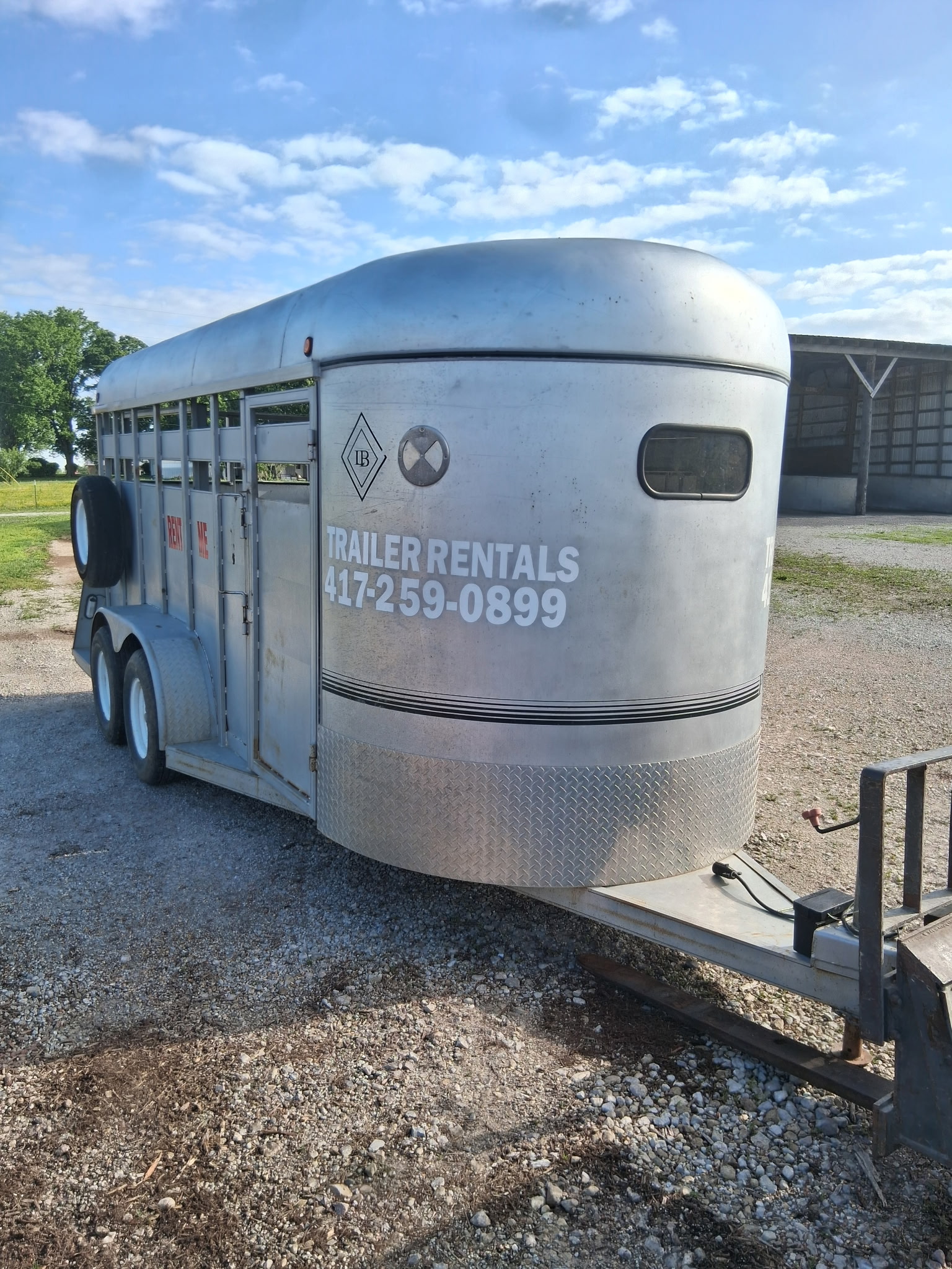 16ft Livestock Trailer view 2